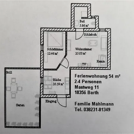 Ostseeurlaub-barth Appartement *
